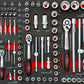 Petite Servante d'Atelier Complète - 7 Tiroirs - 217 Outils à Main