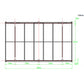 Carport en Aluminium Anthracite - 3x5,05m et Polycarbonate