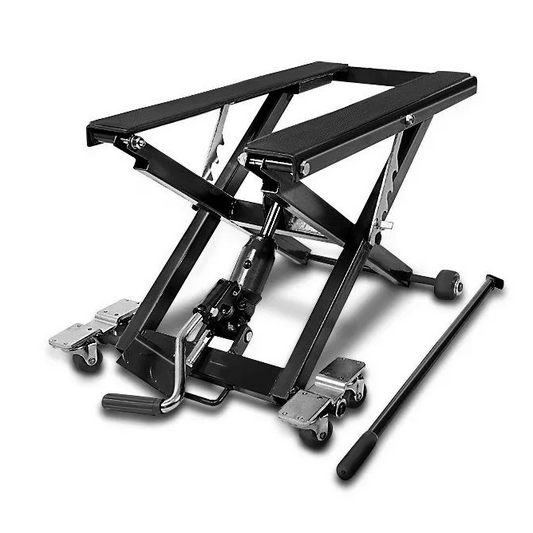 Pont élévateur moto ciseaux ConStands Mid-lift XL - Cric hydraulique 500 kg noir