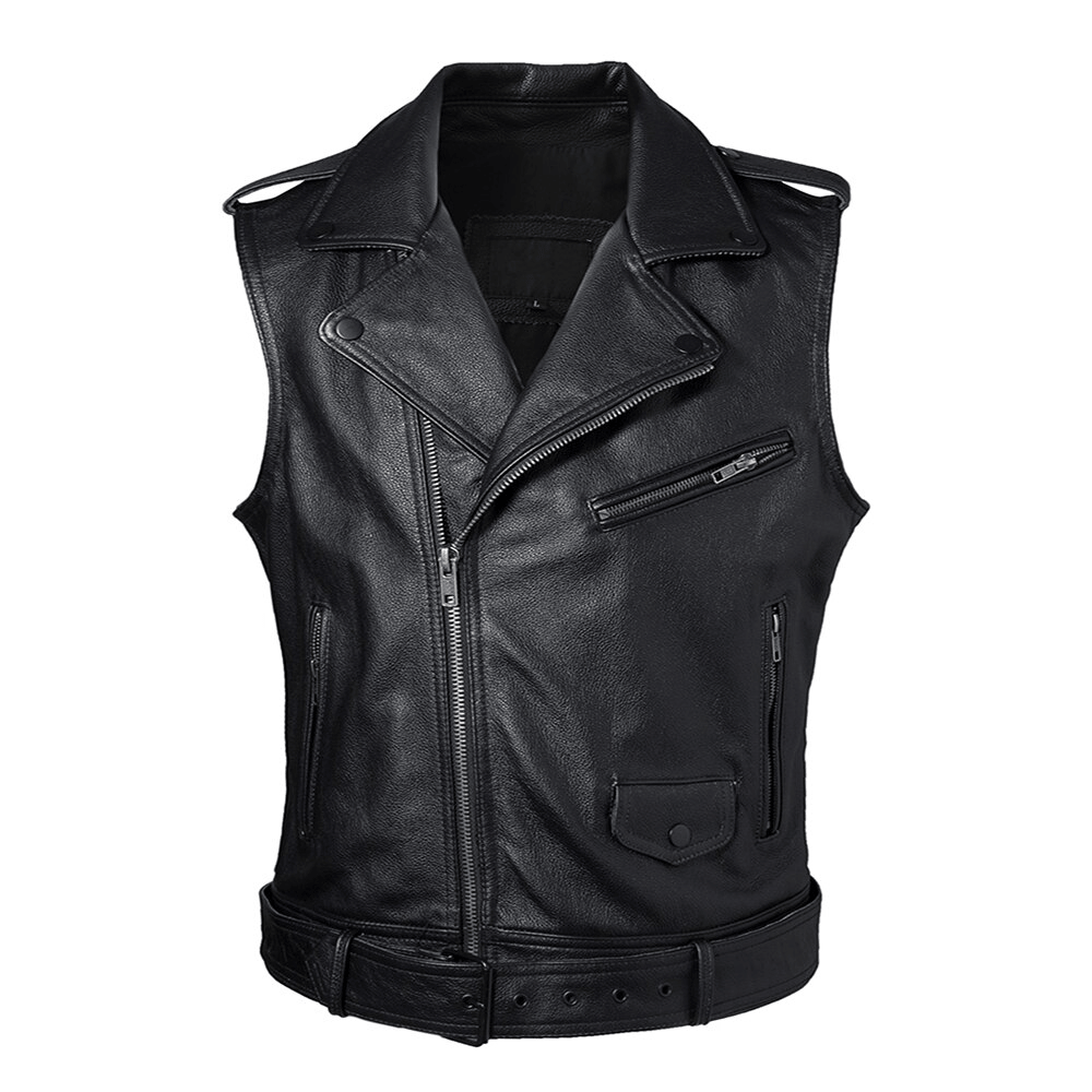 Gilet cuir biker - thorir