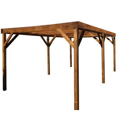 Carport Bois - 1 Voiture - 15 m²