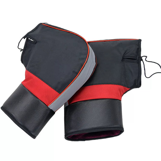 Manchon moto pour hiver en cuir pu