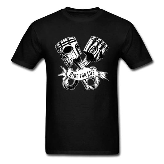 T-shirt biker - ride for life