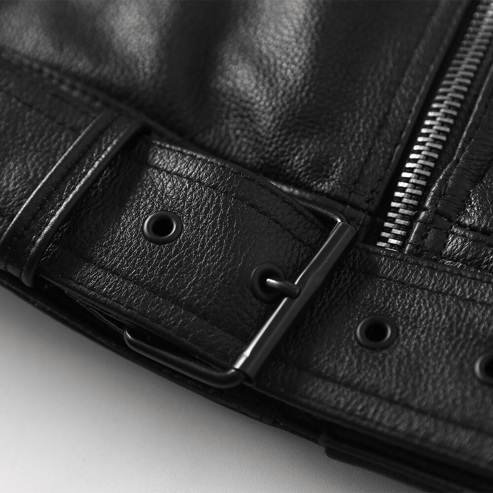 Gilet cuir biker - thorir